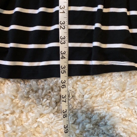 Time and Tru Black Whit Striped Sundress Sun Dress Sz S - Picture 4 of 4
